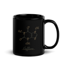 Load image into Gallery viewer, Caffeine Black Glossy Mug
